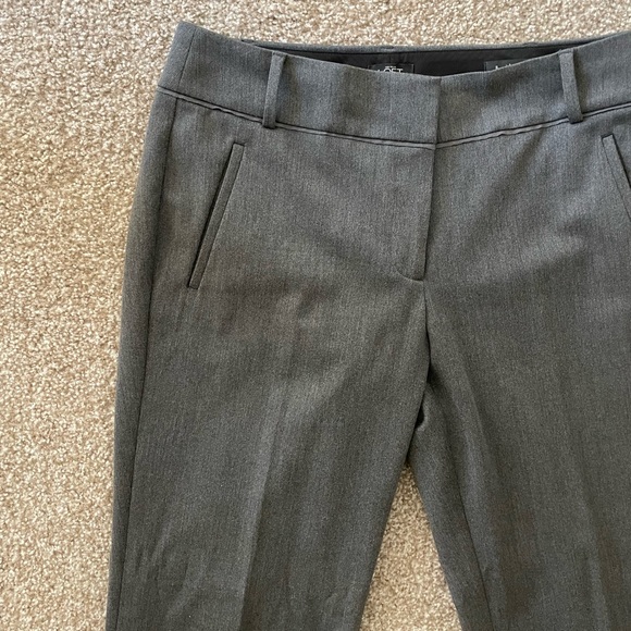LOFT Dark Grey Juliet Straight Pants - Picture 1 of 6